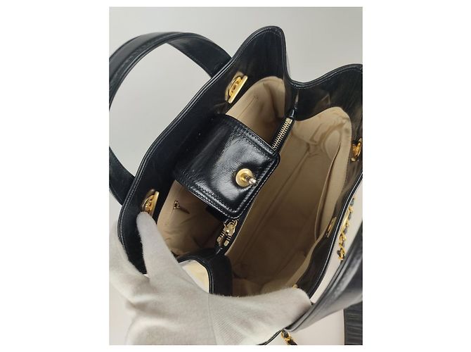 Chanel borsa a spalla matelassé 31 Rue Cambon Nero Beige - vista 10