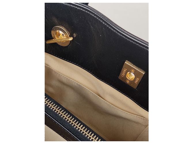 Chanel borsa a spalla matelassé 31 Rue Cambon Nero Beige - vista 11