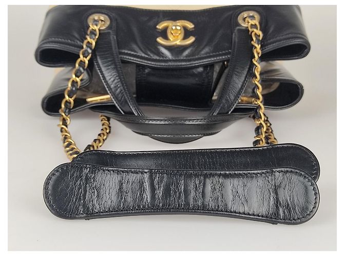 Chanel borsa a spalla matelassé 31 Rue Cambon Nero Beige - vista 9