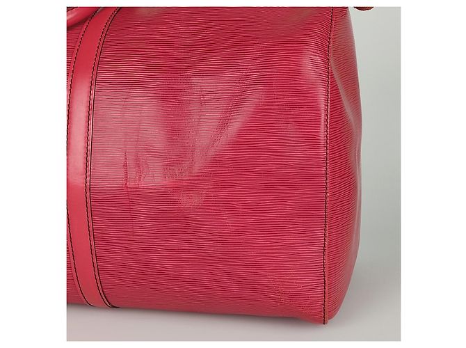 Louis Vuitton borsa da viaggio Epi Keepall 55 Rosso - vista 11