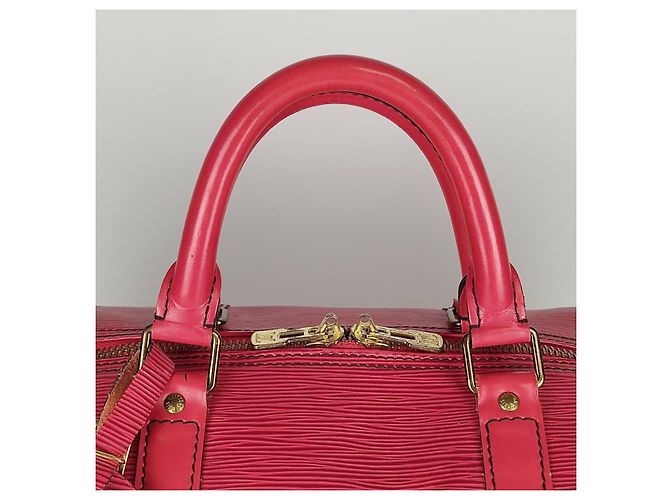 Louis Vuitton borsa da viaggio Epi Keepall 55 Rosso - vista 12