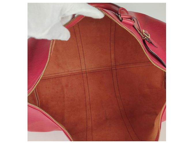 Louis Vuitton borsa da viaggio Epi Keepall 55 Rosso - vista 15
