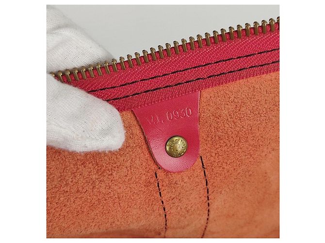 Louis Vuitton borsa da viaggio Epi Keepall 55 Rosso - vista 17
