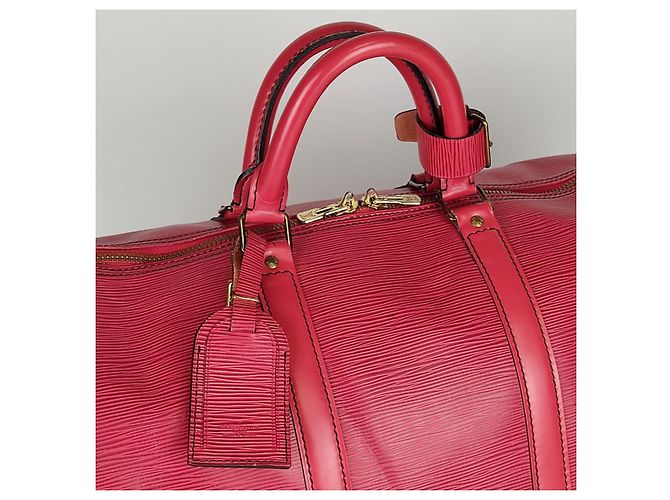 Louis Vuitton borsa da viaggio Epi Keepall 55 Rosso - vista 2