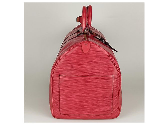 Louis Vuitton borsa da viaggio Epi Keepall 55 Rosso - vista 3