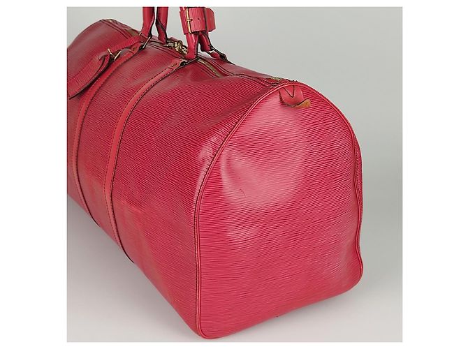 Louis Vuitton borsa da viaggio Epi Keepall 55 Rosso - vista 4