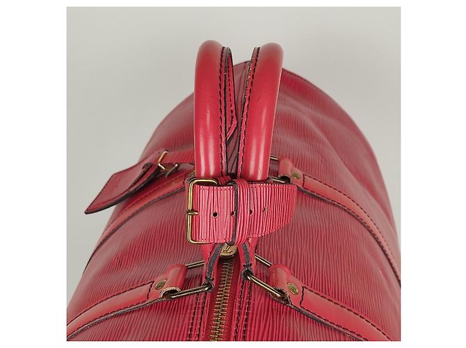 Louis Vuitton borsa da viaggio Epi Keepall 55 Rosso - vista 6