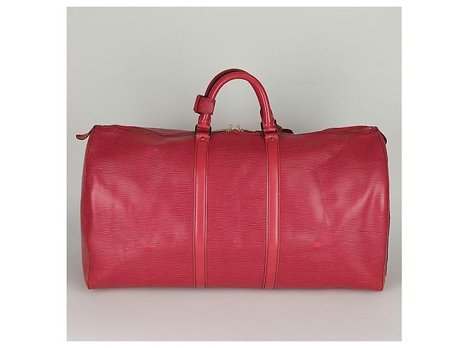Louis Vuitton borsa da viaggio Epi Keepall 55 Rosso - vista 7