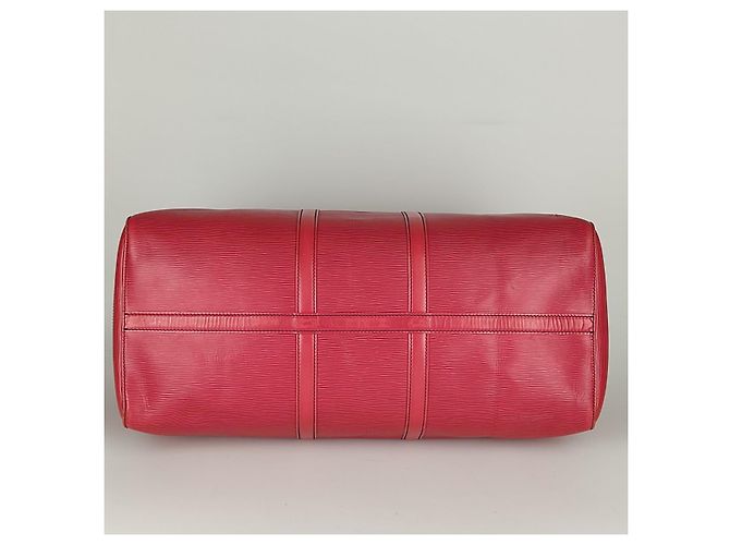 Louis Vuitton borsa da viaggio Epi Keepall 55 Rosso - vista 8