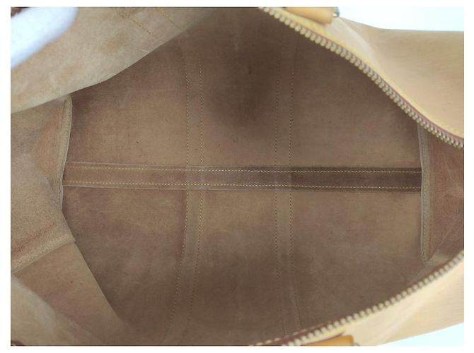 Louis Vuitton borsa da viaggio Keepall 45 Epi Beige - vista 11