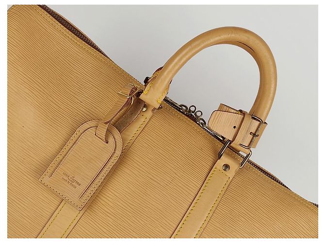 Louis Vuitton borsa da viaggio Keepall 45 Epi Beige - vista 2