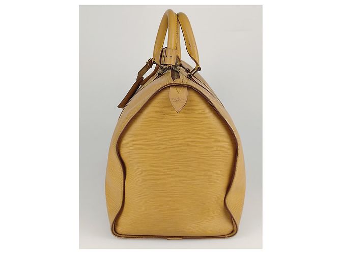 Louis Vuitton borsa da viaggio Keepall 45 Epi Beige - vista 3