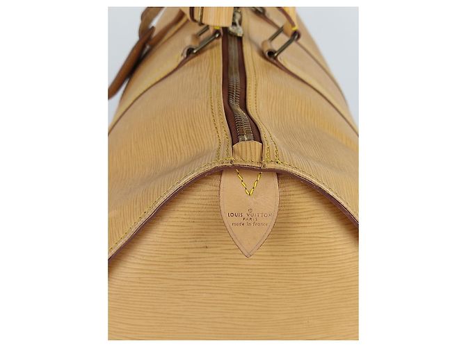 Louis Vuitton borsa da viaggio Keepall 45 Epi Beige - vista 4