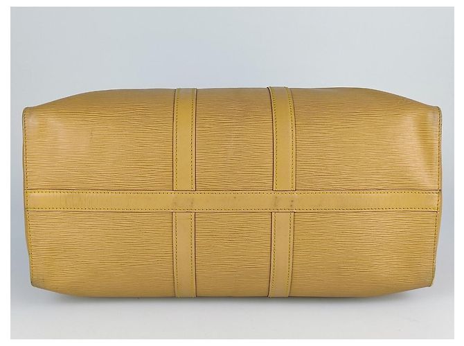 Louis Vuitton borsa da viaggio Keepall 45 Epi Beige - vista 7