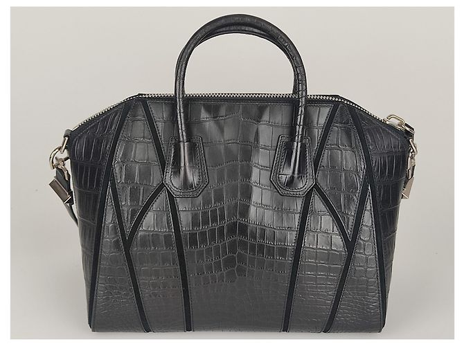 Bolsa Givenchy Antigona em couro com efeito crocodilo - vista 3