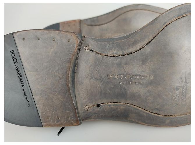 Dolce & Gabbana Old Style chaussures à lacets avec clous (US 8/ UE 41) - vue 10