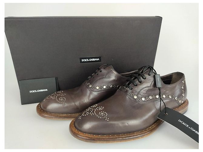Dolce & Gabbana Old Style chaussures à lacets avec clous (US 8/ UE 41) - vue 2