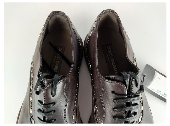 Dolce & Gabbana Old Style chaussures à lacets avec clous (US 8/ UE 41) - vue 3