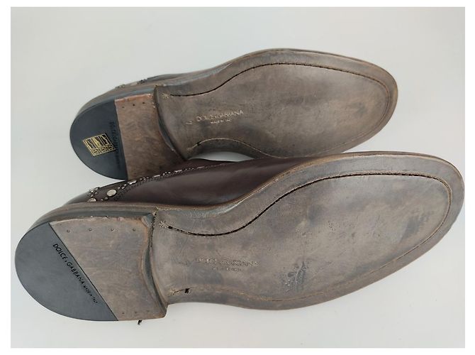 Dolce & Gabbana Old Style chaussures à lacets avec clous (US 8/ UE 41) - vue 9
