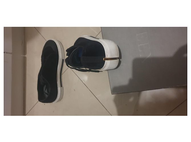 Sneakers Alexander McQueen in velluto nero 40 - vista 4