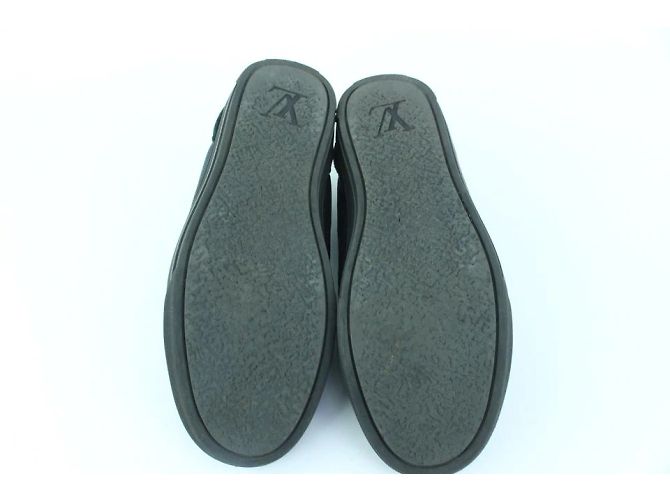 Louis Vuitton Herren 7 US Damier Graphite Nylon Punchy Low-Top-Sneaker - Ansicht 4