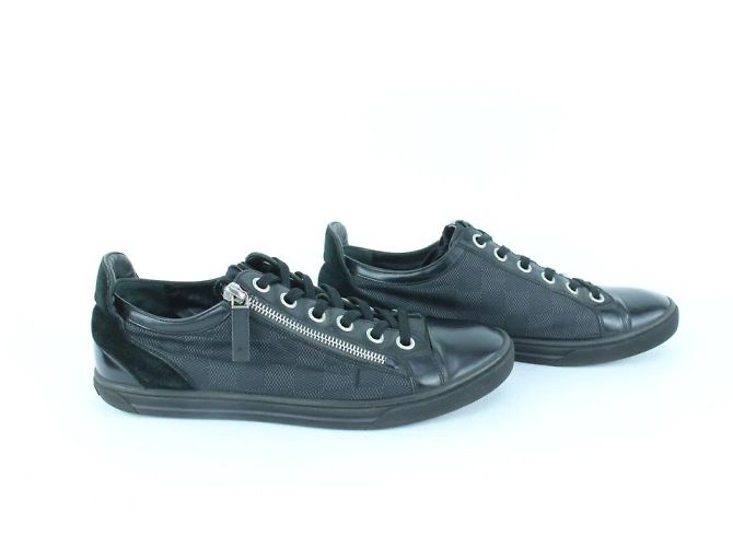 Louis Vuitton Herren 7 US Damier Graphite Nylon Punchy Low-Top-Sneaker - Ansicht 8
