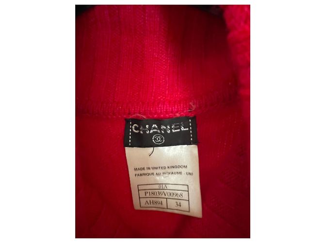Chanel Pullover aus Kaschmir in Rosa mit amerikanischen Ärmeln Pink - Ansicht 4
