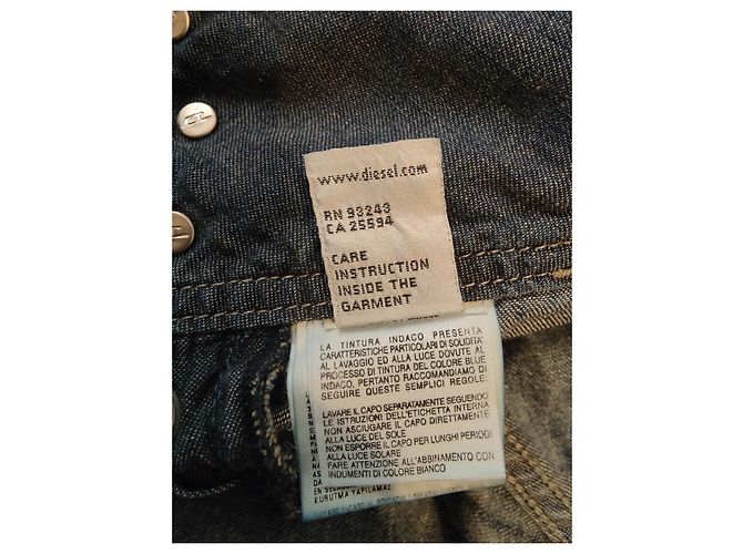 Jeans Diesel Blu Cotone - vista 3