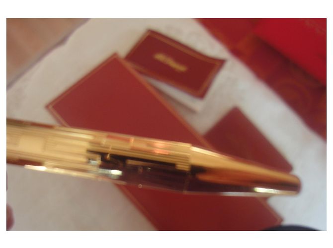 St Dupont penna a sfera con clip - Gold hardware - vista 4