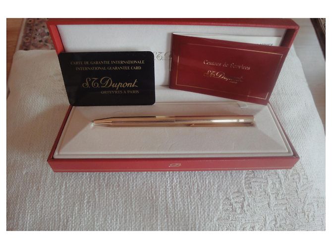 St Dupont penna a sfera con clip Gold hardware - vista 3