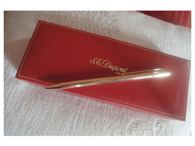 St Dupont penna a sfera con clip Gold hardware - vista 4