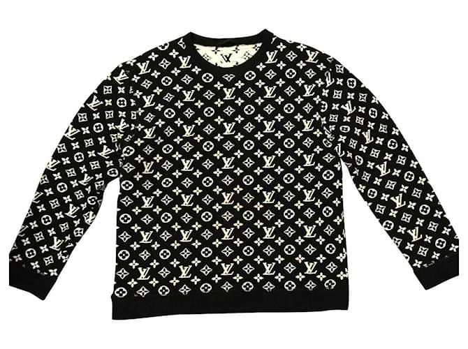 Louis Vuitton Sweaters Black Cotton Polyamide ref.493192 - Joli Closet