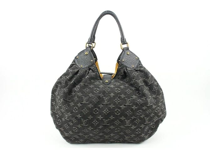 Artsy Louis Vuitton Black Denim Monogram XL Hobo Bag Künstlerisch - Ansicht 5