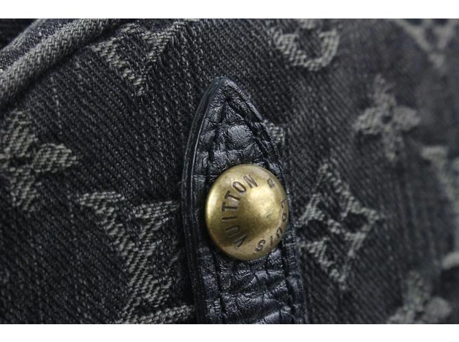 Artsy Louis Vuitton Black Denim Monogram XL Hobo Bag Künstlerisch - Ansicht 6