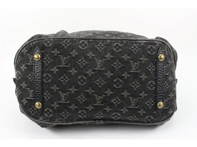 Artsy Louis Vuitton Black Denim Monogram XL Hobo Bag Künstlerisch - Ansicht 7