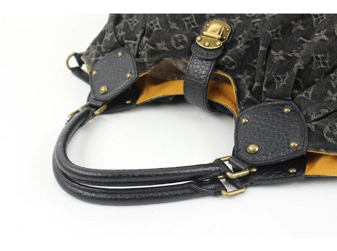 Artsy Louis Vuitton Black Denim Monogram XL Hobo Bag Künstlerisch - Ansicht 8