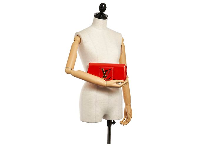 Bolso de mano de charol rojo Sobe de Louis Vuitton Roja - vista 9
