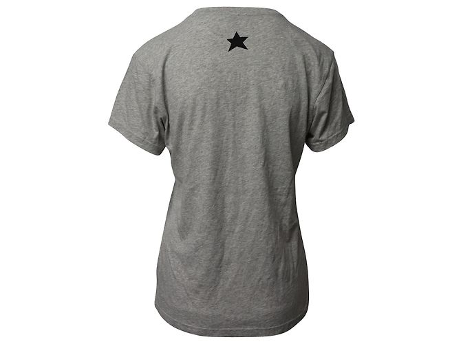 Camiseta de algodón gris con estampado de herradura de Bella Freud - vista 2