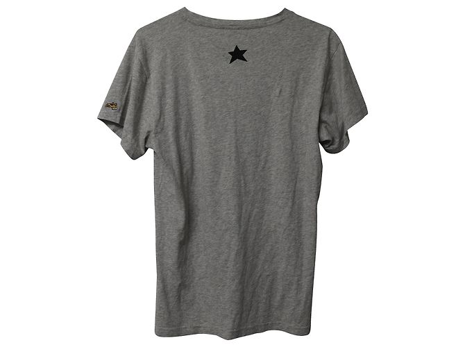 Camiseta de algodón gris con estampado de herradura de Bella Freud - vista 4