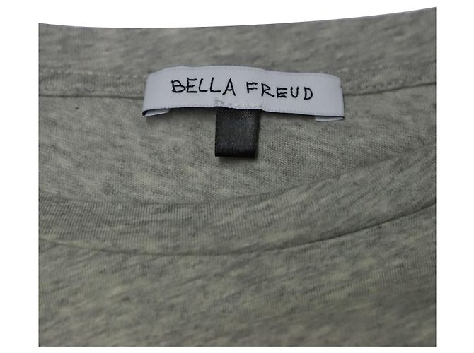 Camiseta de algodón gris con estampado de herradura de Bella Freud - vista 7