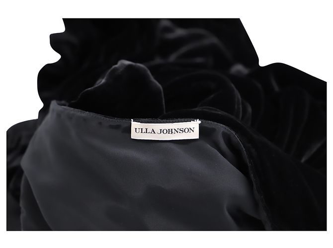 Tuta monospalla Ulla Johnson Tess in velluto nero - vista 3