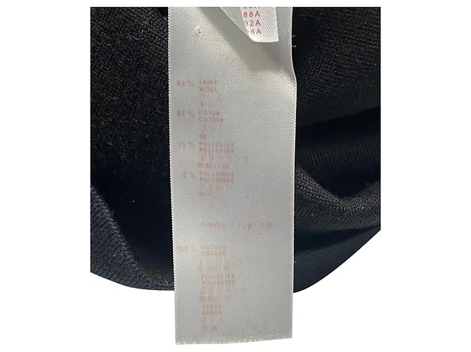 Vestido camisero adornado de algodón negro de Louis Vuitton - vista 9