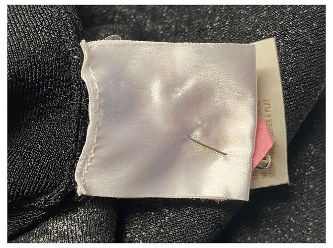 Gucci Ärmelloses Strick-Midikleid aus schwarzer Viskose - Ansicht 7
