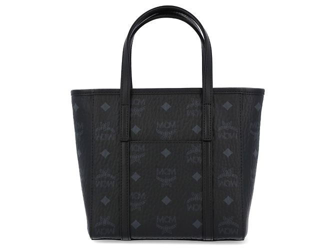 Shopper Toni Mcm Donna In Visetos Marrone Nero - vista 2
