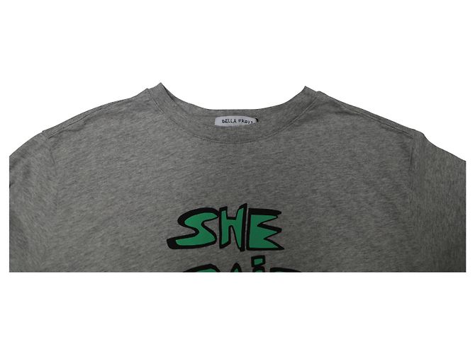 Camiseta Bella Freud She Said de algodón Gris - vista 6