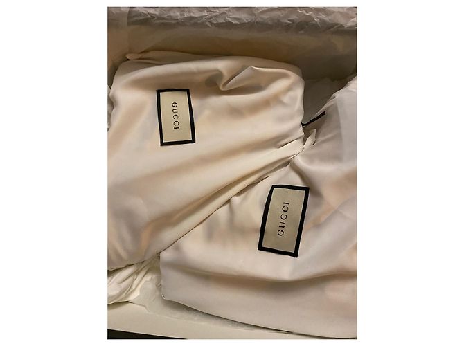 Botas de lluvia Gucci de cuero caramel Caramelo - vista 6
