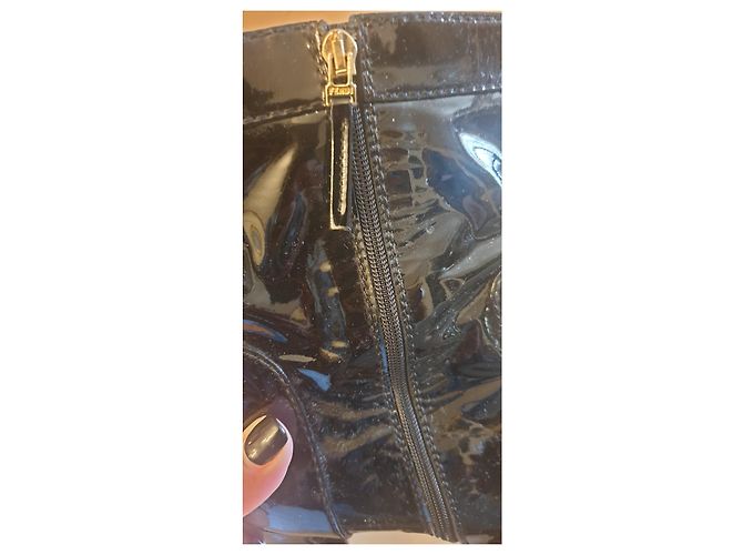 Fendi Stiefeletten Schwarz Lackleder 40 EU - Ansicht 4