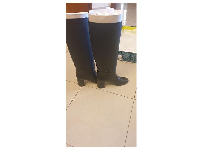 Botas altas de cuero negro Tory Burch - vista 3