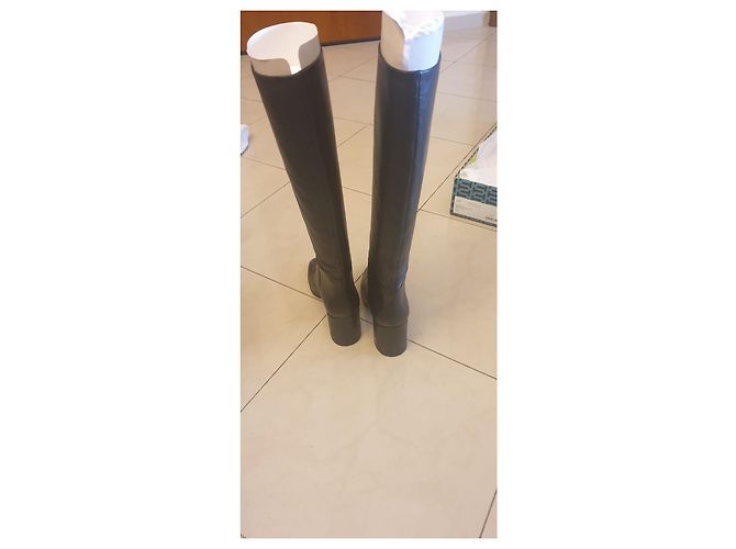Botas altas de cuero negro Tory Burch - vista 4