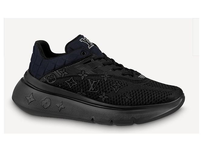 Sneakers Louis Vuitton Show Up Nere Nero - vista 4